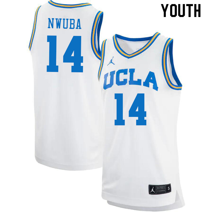 Jordan Brand Youth #14 Kenneth Nwuba UCLA Bruins College Jerseys Sale-White